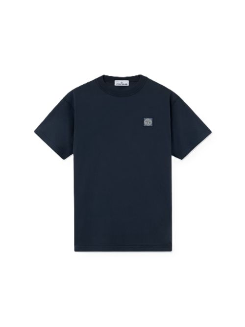T-shirt a manica corta in jersey di cotone Stone Island | L2S15 2100026 S0057V0020 NAVY BLUE